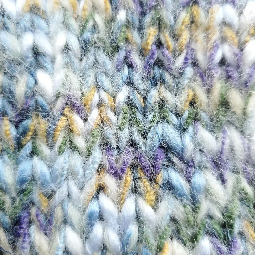 Vintage Talbots Sweater Vest Women S Wool Blend Knit Multicolor Full Zip 90s - Picture 7 of 10